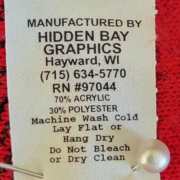 VTG Hidden Bay Made in USA Buffalo Plaid Lumberjack Fleece Snap Front Jacket - Picture 9 of 11